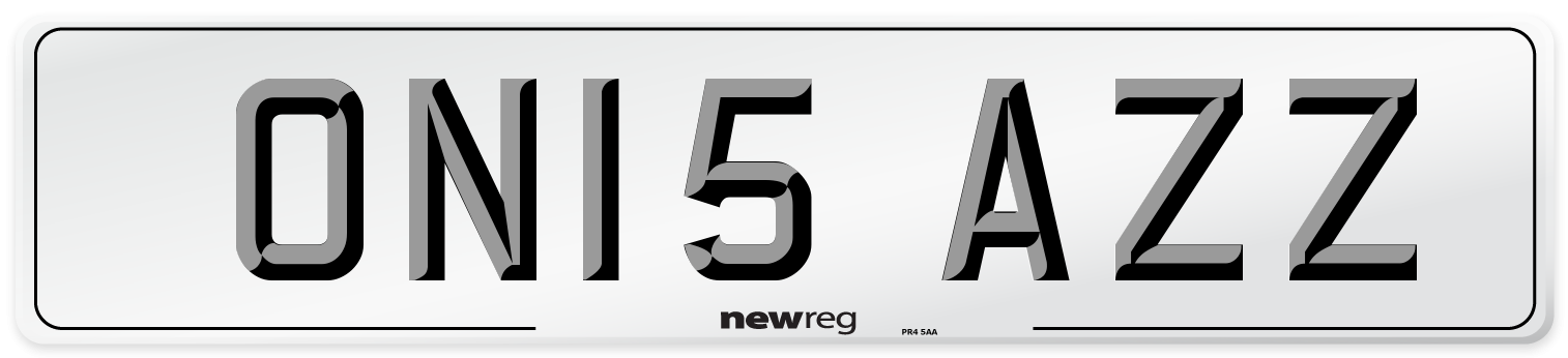 ON15 AZZ Number Plate from New Reg
